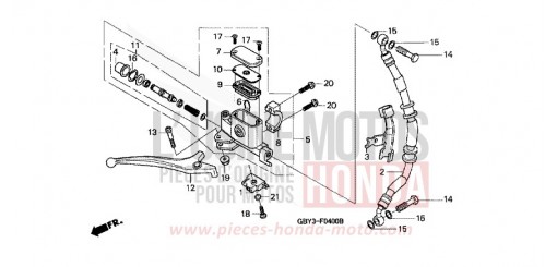 VORDERRADBREMSE HAUPTZYLINDER SH50T de 1996